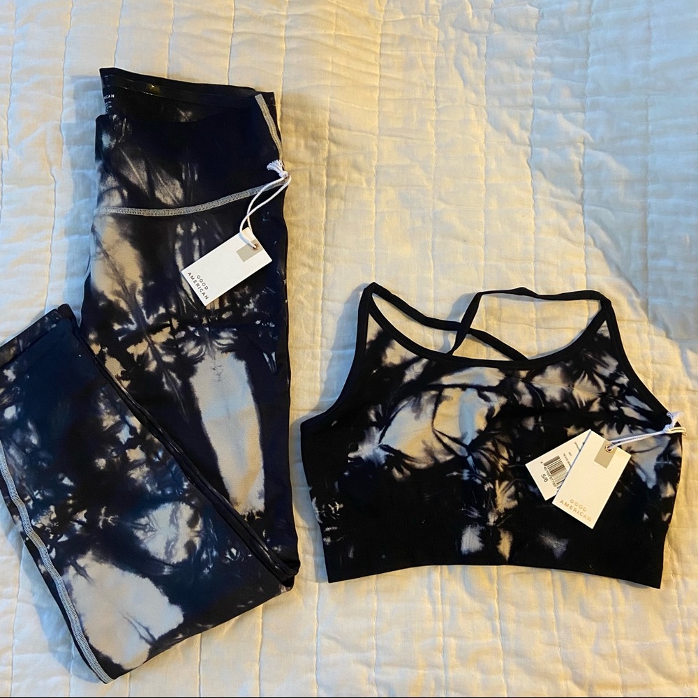 *brand new* Good American Top and Legging Matching Set (Size 5/6)